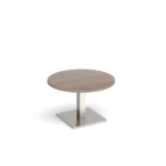 DAMS Brescia circular coffee table with flat square bases-24768