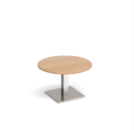 DAMS Brescia circular coffee table with flat square bases-24766