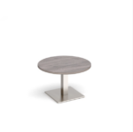 DAMS Brescia circular coffee table with flat square bases-24767