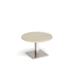 DAMS Brescia circular coffee table with flat square bases-24765