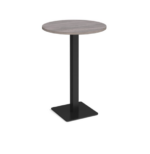 DAMS Brescia circular poseur table with flat square base-24951