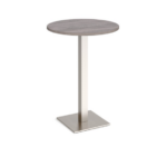 DAMS Brescia circular poseur table with flat square base-24948