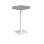 DAMS Brescia circular poseur table with flat square base-24949