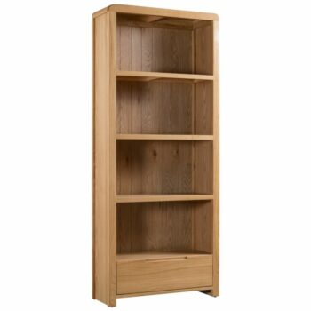 Julian Bowen Curve Oak Tall Bookcase-0