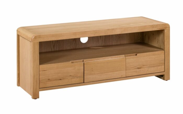 Julian Bowen Curve Oak TV Unit-0