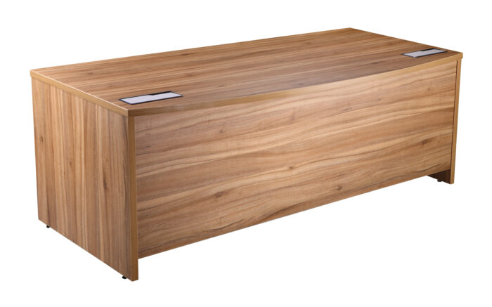 oi Alto Executive Bow Fronted Desk in crown cut oat or American Black Walnut-6388