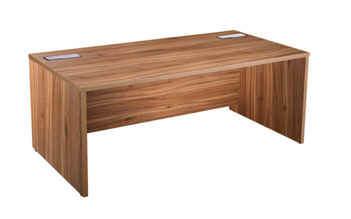 oi Alto Executive Rectangular Desk in crown cut oak or american Black walnut-6408