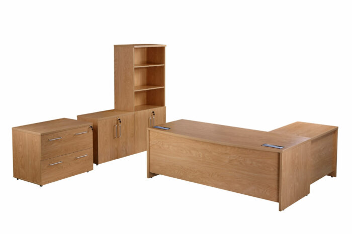 oi Alto Executive Bow Fronted Desk in crown cut oat or American Black Walnut-6385