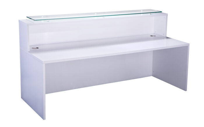 oi-White Gloss Reception Counter-6607