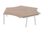 Elite Linnea 120 Degree Cluster Workstation With Shared Inset Leg-0