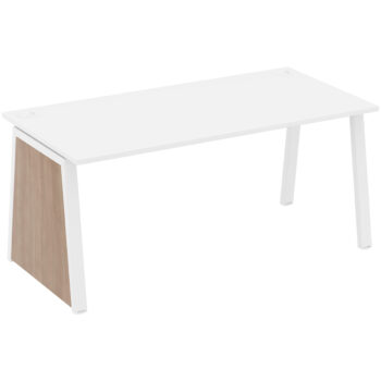 Elite Linnea Single Desk Decorative Slab End and Leg Frame-0