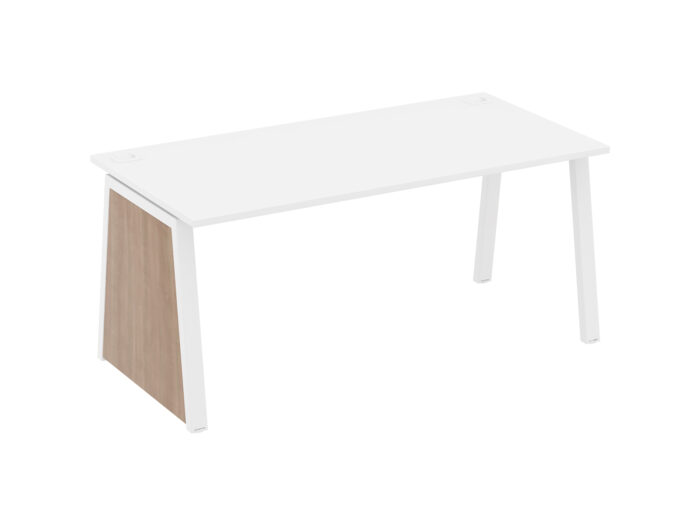 Elite Linnea Single Desk Decorative Slab End and Leg Frame-0