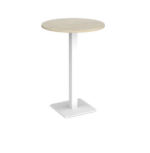 DAMS Brescia circular poseur table with flat square base-24957