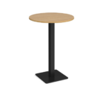 DAMS Brescia circular poseur table with flat square base-24959