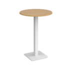 DAMS Brescia circular poseur table with flat square base-24960