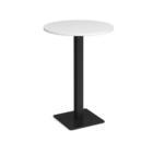 DAMS Brescia circular poseur table with flat square base-24964