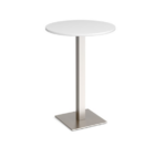 DAMS Brescia circular poseur table with flat square base-24963