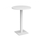 DAMS Brescia circular poseur table with flat square base-24962