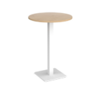 DAMS Brescia circular poseur table with flat square base-24967