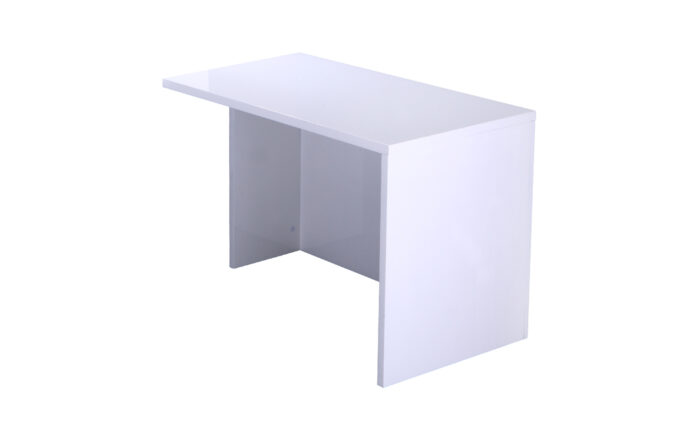 oi-White Gloss Reception Counter - with return-6612