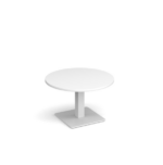 DAMS Brescia circular coffee table with flat square bases-24776
