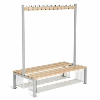 Senior Cloakroom Benches With Hanging - Double Sided-0