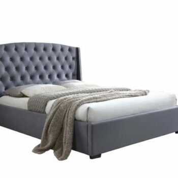 birlea fabric Balmoral Bed grey velvet-0