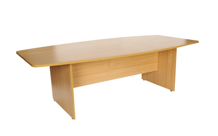 oi-Boat Shaped Boardroom Table 2400mm Long-6636