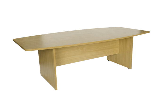 oi-Boat Shaped Boardroom Table 2400mm Long-6639