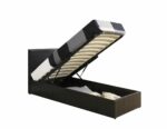 BIRLEA Berlin Ottoman Black or Brown Faux Leather Bed-7677