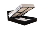 BIRLEA Berlin Ottoman Black or Brown Faux Leather Bed-0
