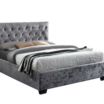 birlea fabric Cologne Ottoman Bed steel crushed velvet or grey-0