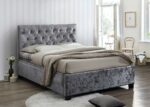 birlea fabric Cologne Ottoman Bed steel crushed velvet or grey-7722
