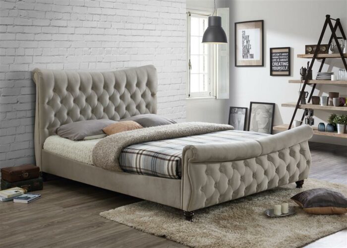 birlea fabric Copenhagen Bed warm stone-7701