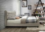 birlea fabric Copenhagen Bed warm stone-7699
