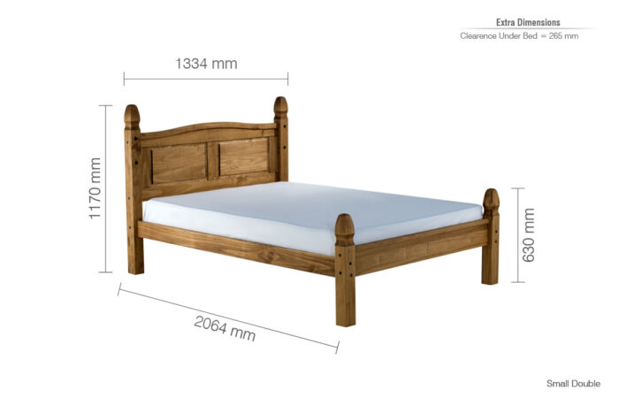 birlea Corona Wooden Low End Bed-16121