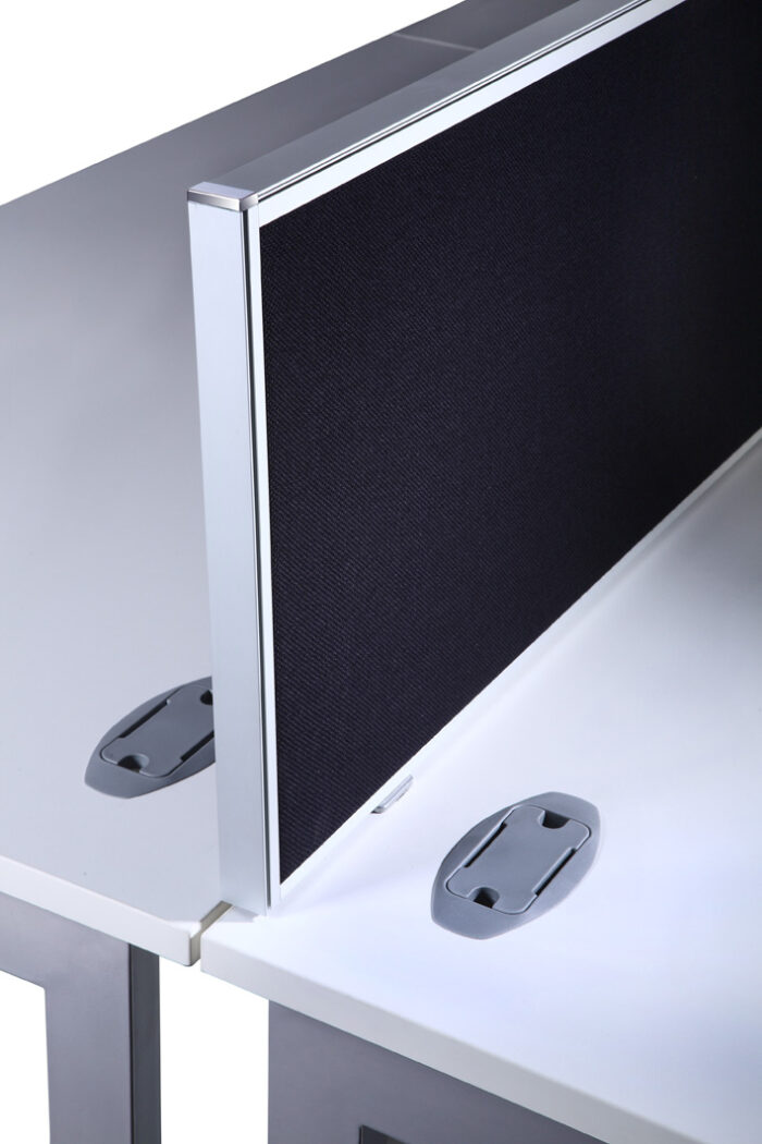 oi Desk Mounted Aluminium Screens Choice of Lengths-6676