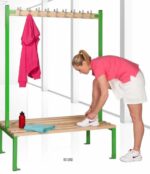 Senior Cloakroom Benches With Hanging - Double Sided-7438