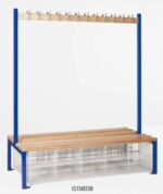 Senior Cloakroom Benches With Hanging - Double Sided-7441