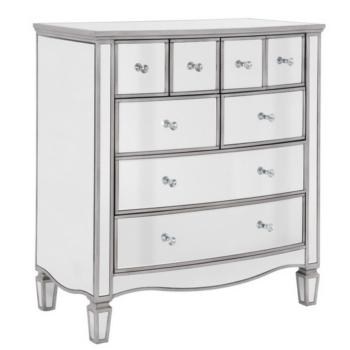 Birlea Elysee Mirrored Merchant 8 Drawer Chest-0