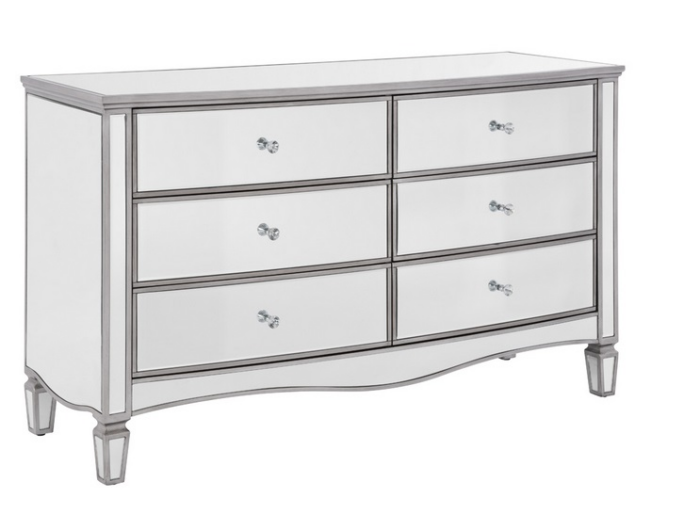 birlea Elysee Mirrored 6 Drawer Chest-0