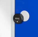 All White Metal 8 Door Personal Storage Locker-7397