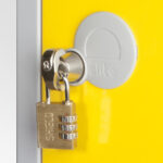All White Metal 8 Door Personal Storage Locker-7398