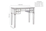 birlea Elysee Mirrored 5 Drawer Dressing Table-18073