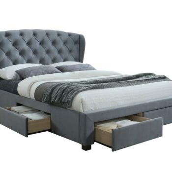 birlea fabic Hope Bed grey velvet-0