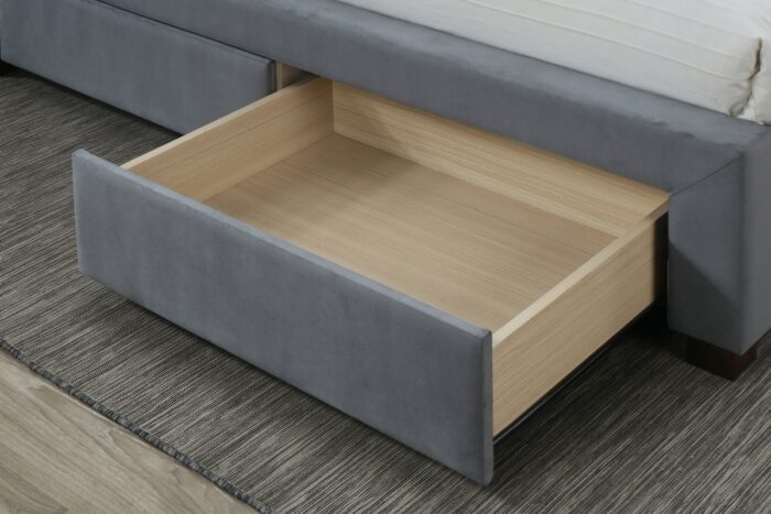 birlea fabic Hope Bed grey velvet-7527