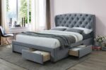 birlea fabic Hope Bed grey velvet-7525