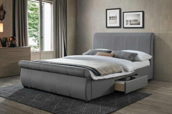birlea fabric Lancaster Bed grey-7513