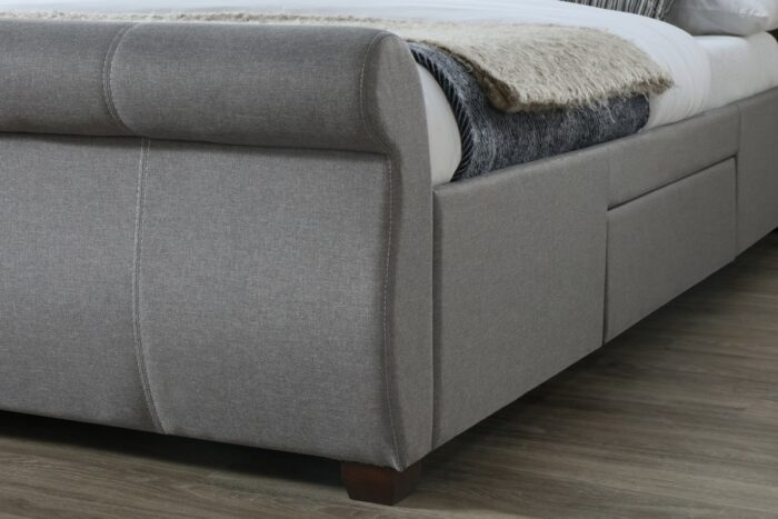 birlea fabric Lancaster Bed grey-7515