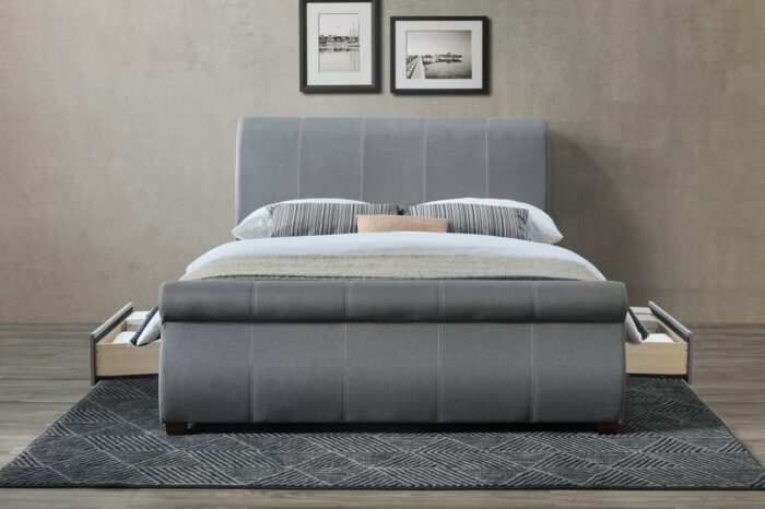 birlea fabric Lancaster Bed grey-7514